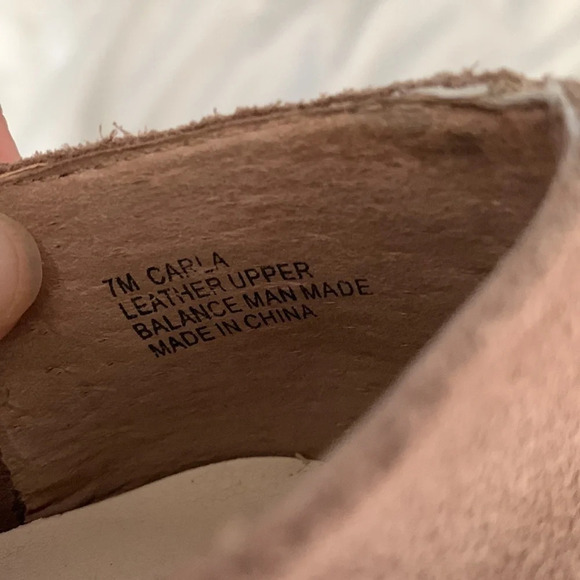Levity Carla taupe leather suede flats size 7 - Picture 6 of 8
